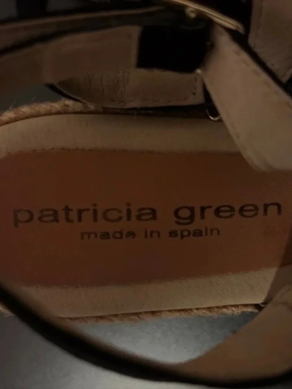 Patricia Green Poppy Slingback Espadrille Wedge Size 10 Black